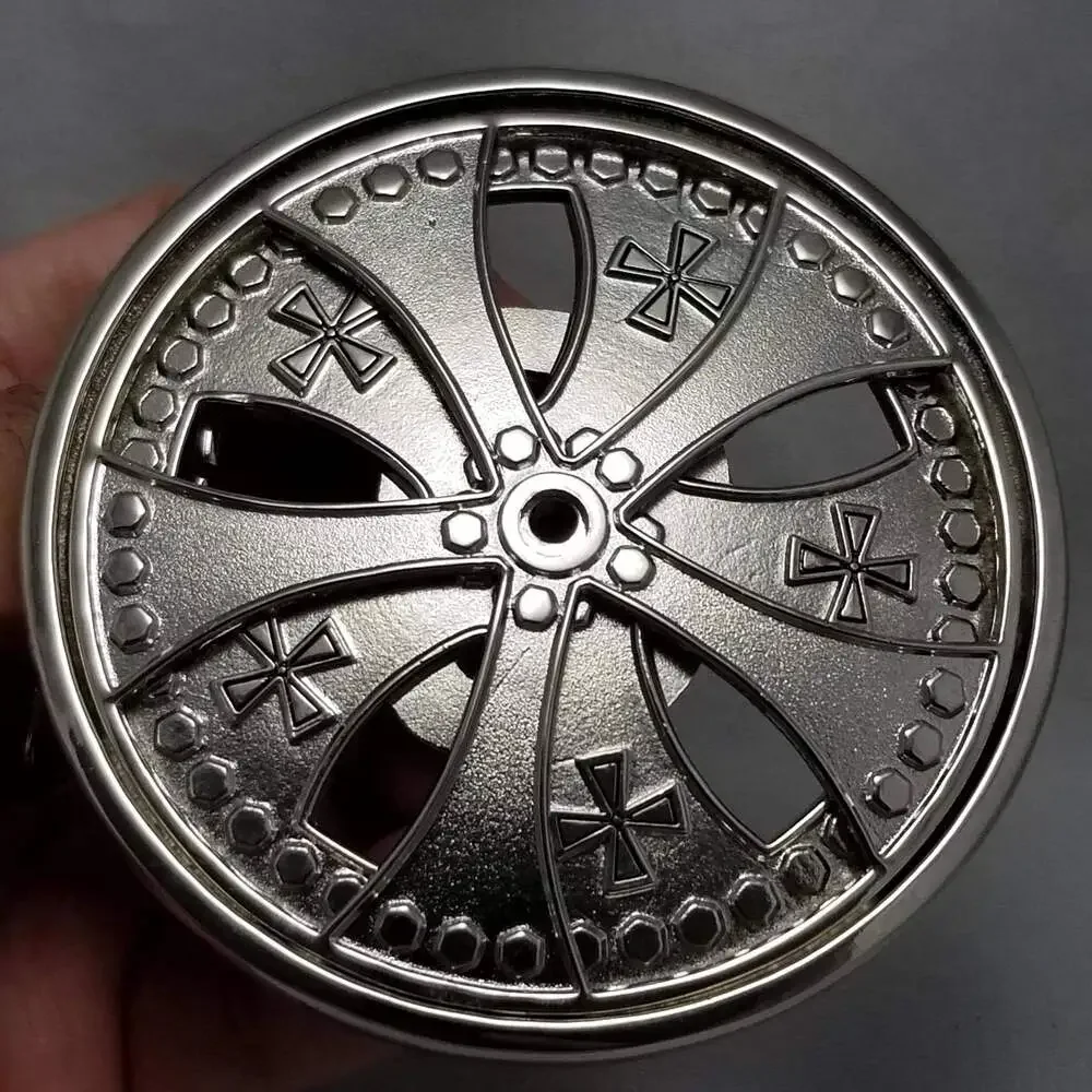 Belt‎ Buckle Bottle Opener Spinner Wheel Spin Spinning Round Heavy Two-Piece